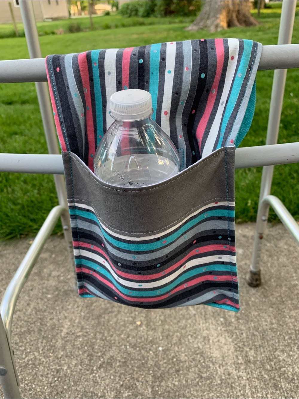 Caddy Pocket forWalker, Wheelchair, outdoor chair, etc - Teal, Pink, Gray